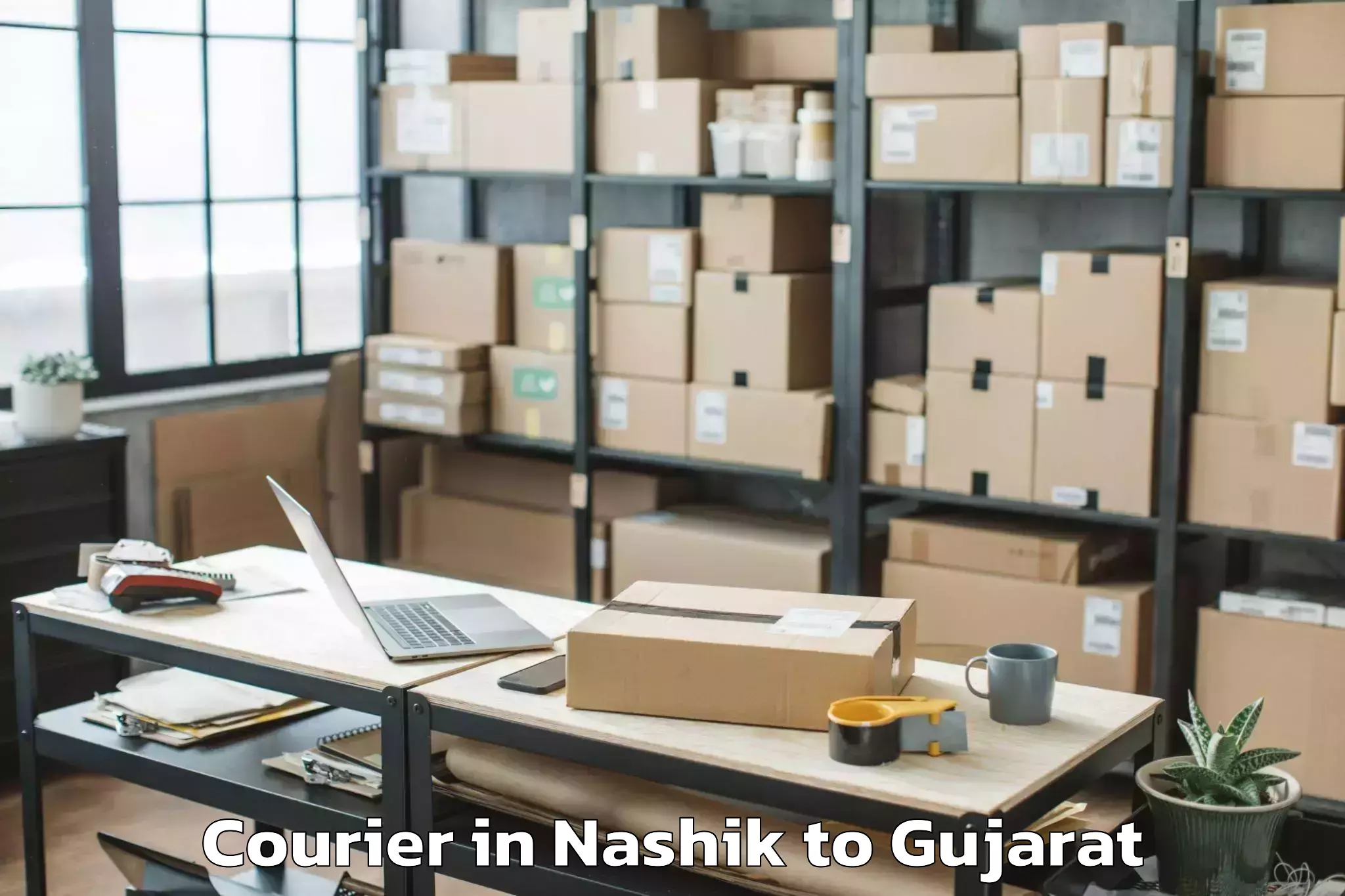 Easy Nashik to Patdi Courier Booking